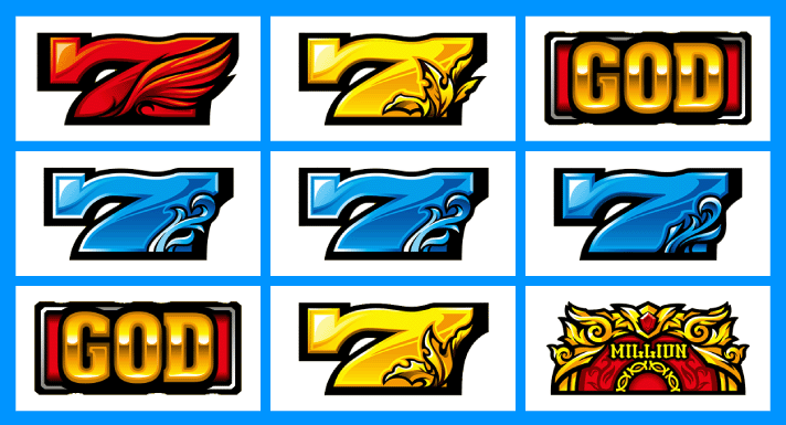 スマスロ ミリオンゴッド-神々の軌跡- 中段リプレイ 停止形