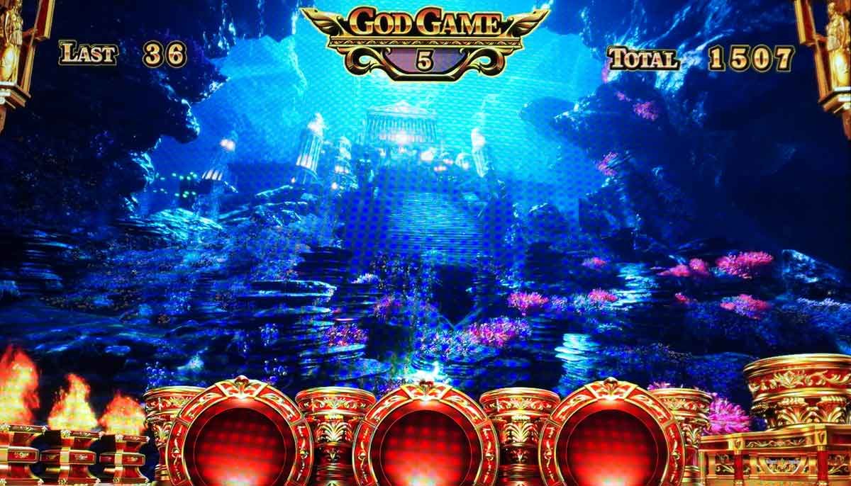 スマスロ ミリオンゴッド-神々の軌跡-　GG中　5セット目・1507枚獲得