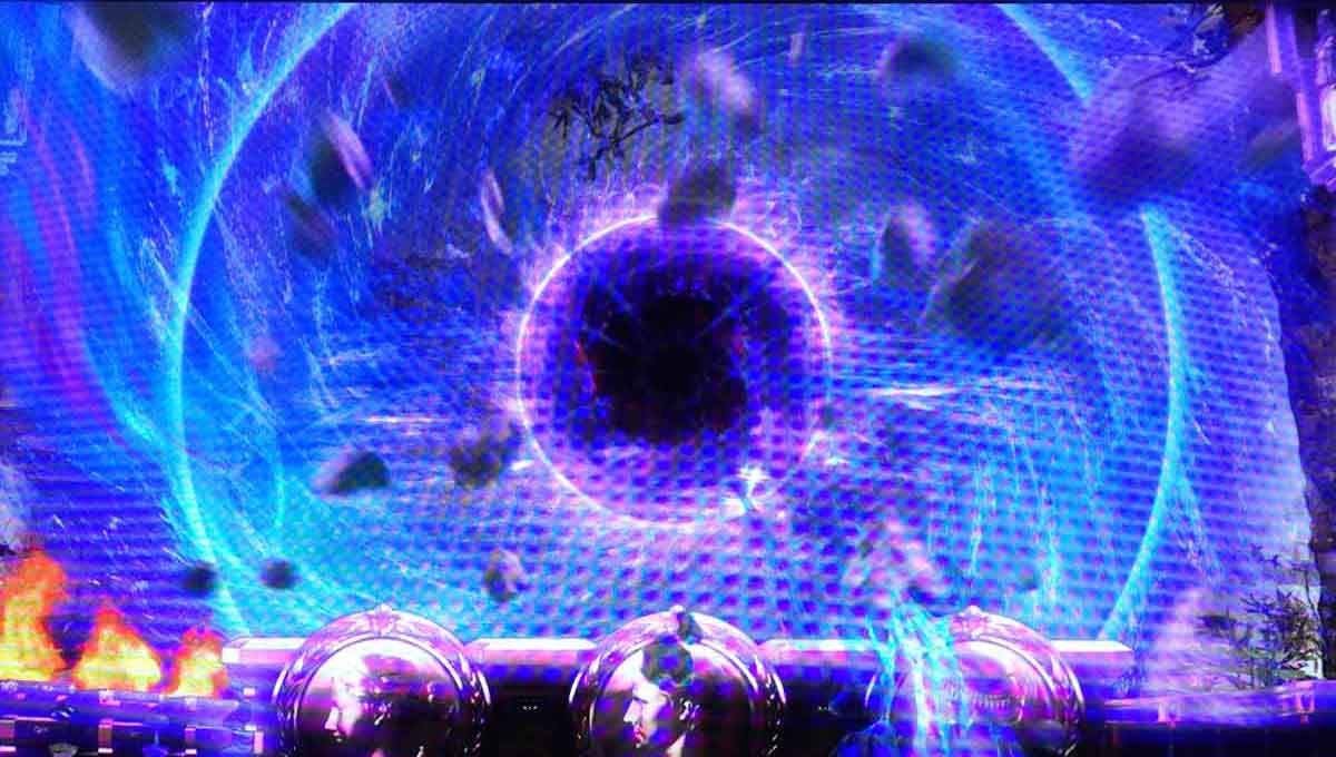 スマスロ ミリオンゴッド-神々の軌跡-　ブラックホール演出