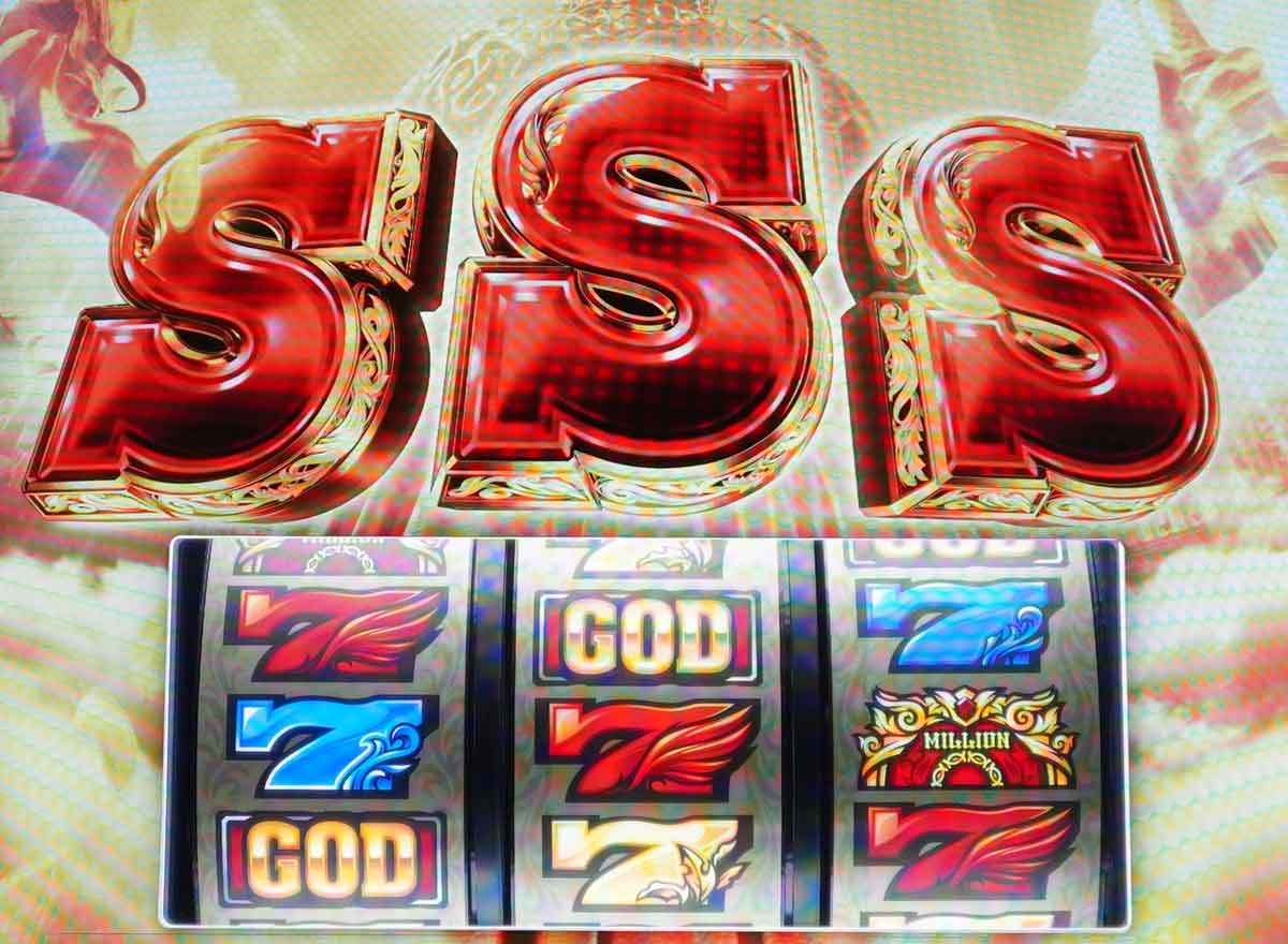 スマスロ ミリオンゴッド-神々の軌跡-　赤7揃い（液晶S揃い）