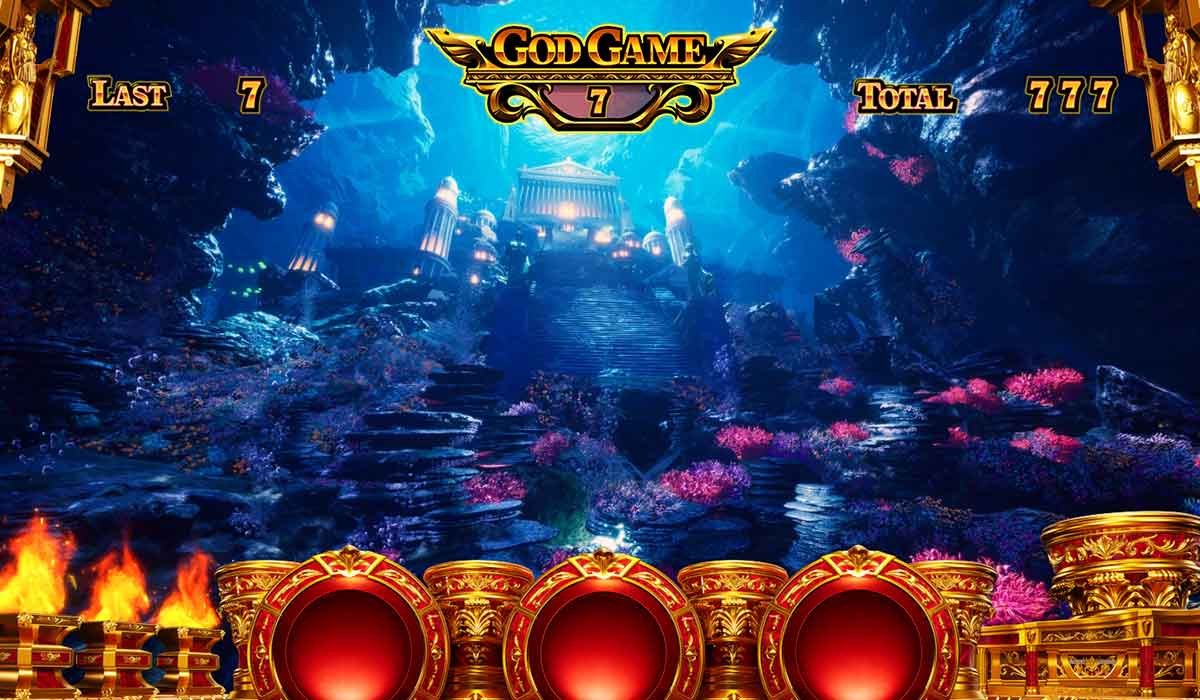 スマスロ ミリオンゴッド-神々の軌跡-　GG中のステージ　ポセイドンステージ