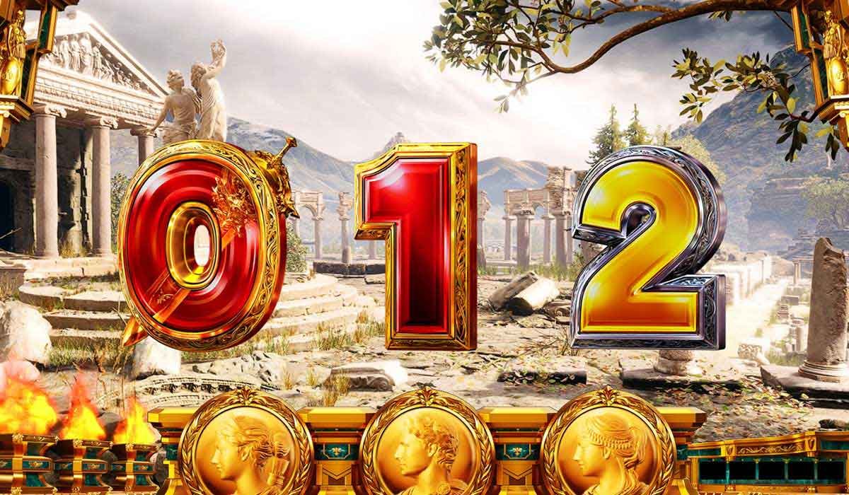 スマスロ ミリオンゴッド-神々の軌跡-　通常時のステージ　アポロンステージ （遺跡）