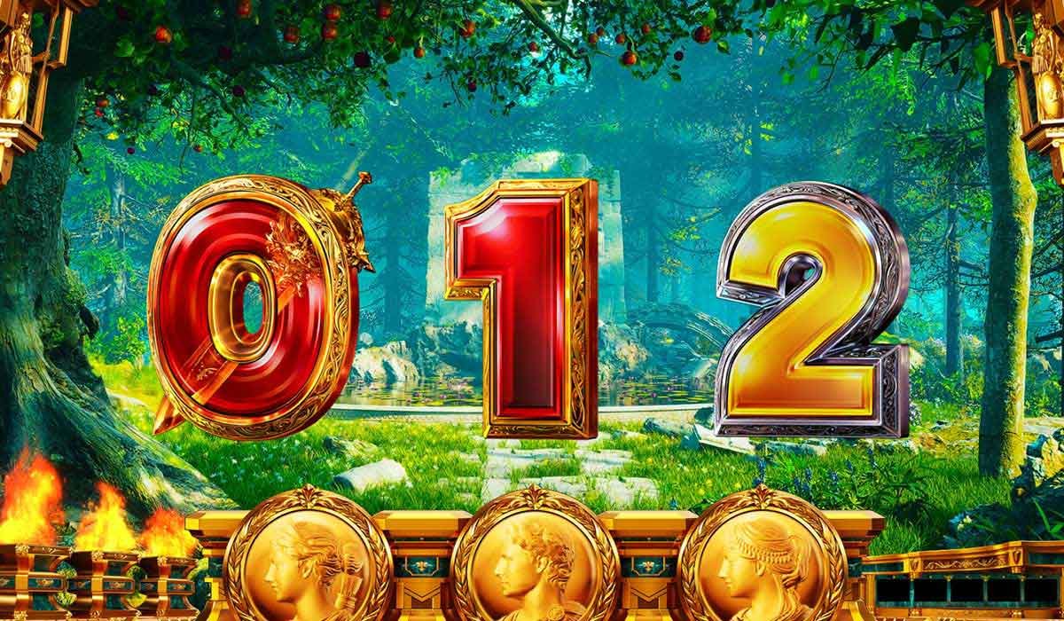 スマスロ ミリオンゴッド-神々の軌跡-　通常時のステージ　アルテミスステージ （森）