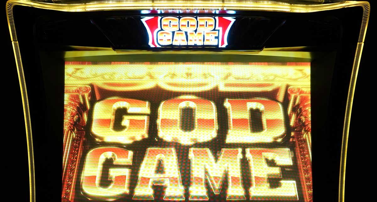 スマスロ ミリオンゴッド-神々の軌跡-　筐体上部LED　GG告知ゲーム