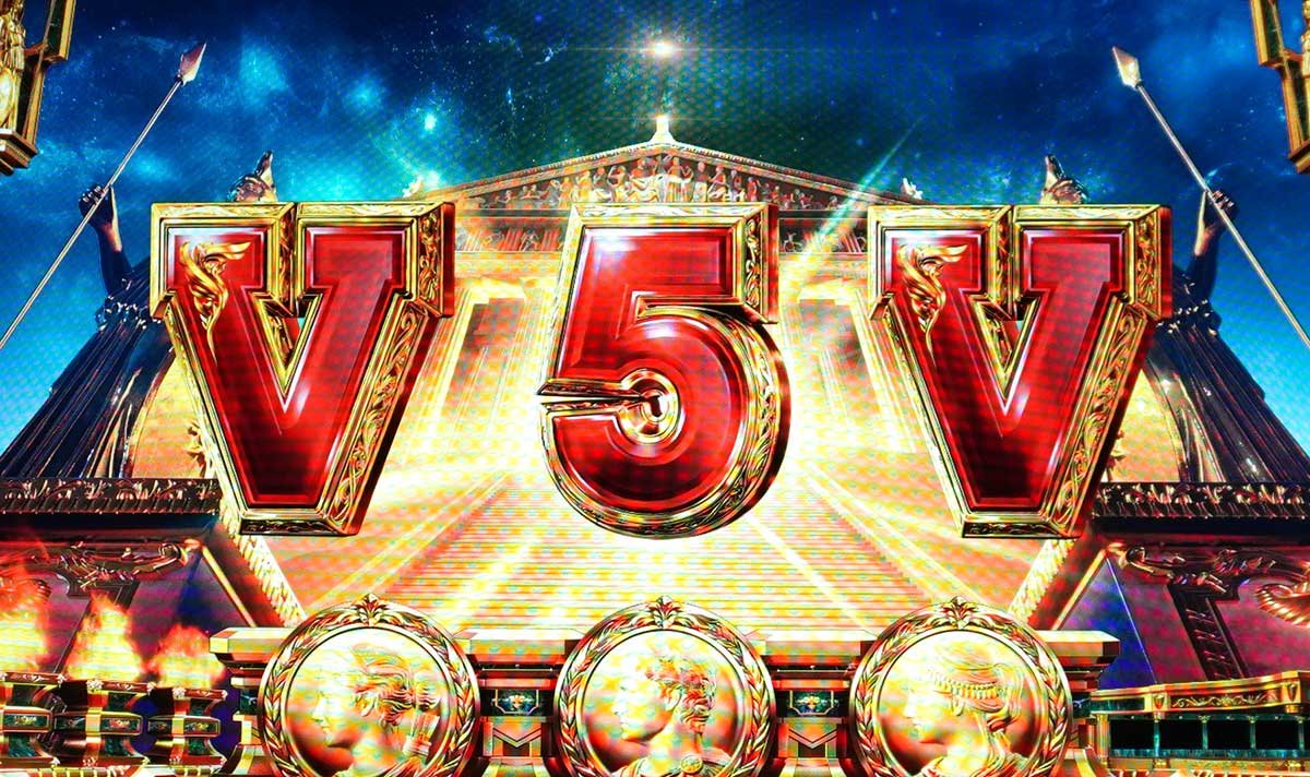 スマスロ ミリオンゴッド-神々の軌跡-　液晶出目　V5V