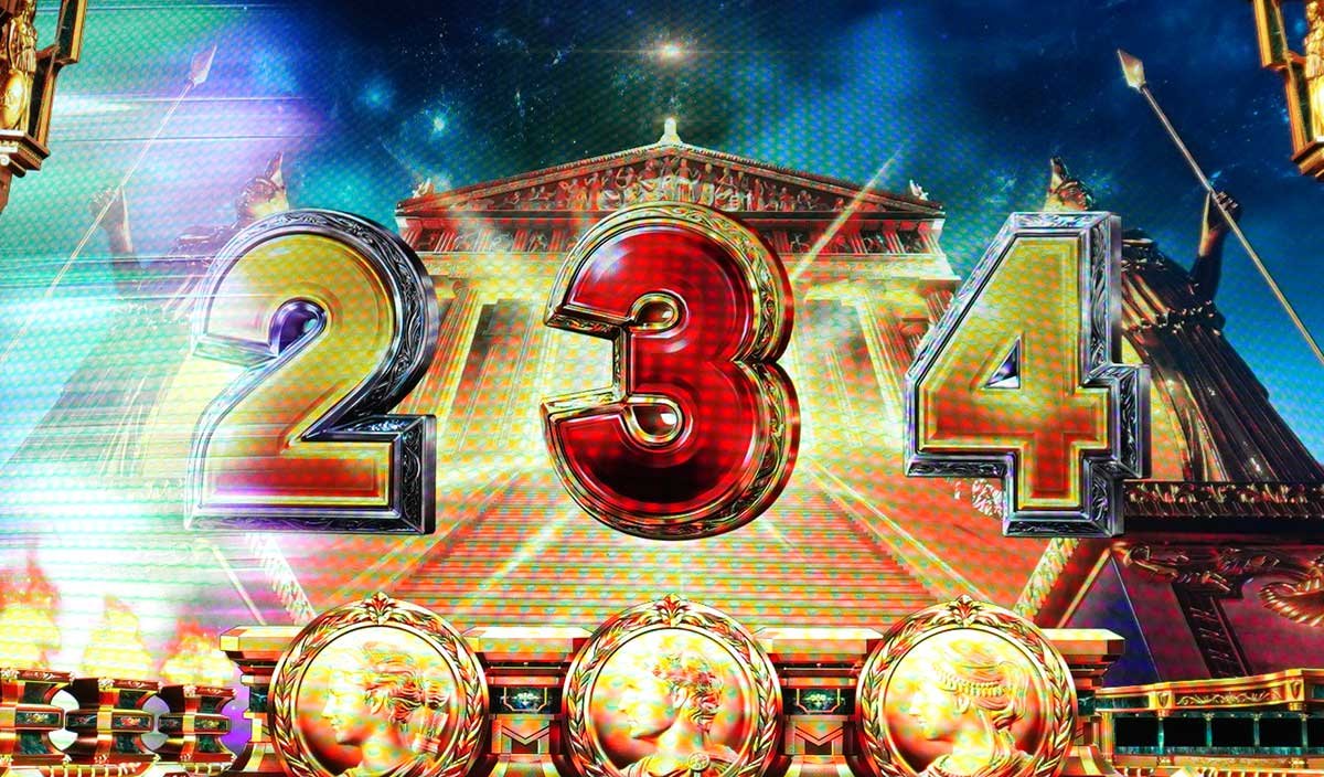 スマスロ ミリオンゴッド-神々の軌跡-　液晶出目　偶数頭の順目