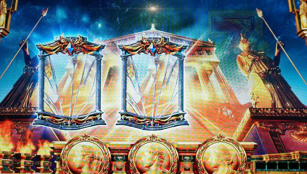 スマスロ ミリオンゴッド-神々の軌跡-　通常時　鏡演出　左+中