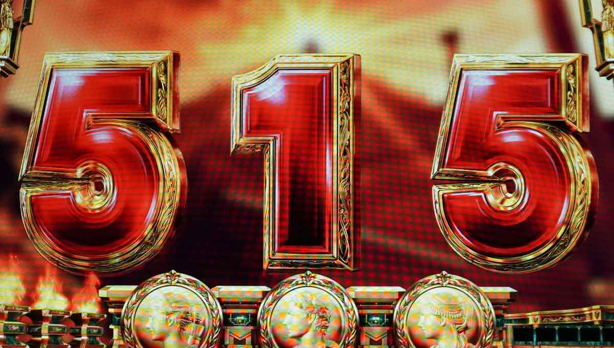 スマスロ ミリオンゴッド-神々の軌跡-　通常時　図柄巨大化