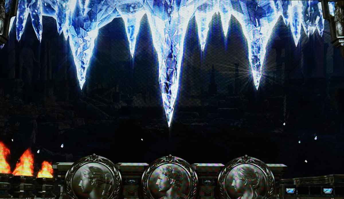 スマスロ ミリオンゴッド-神々の軌跡-　通常時　氷演出