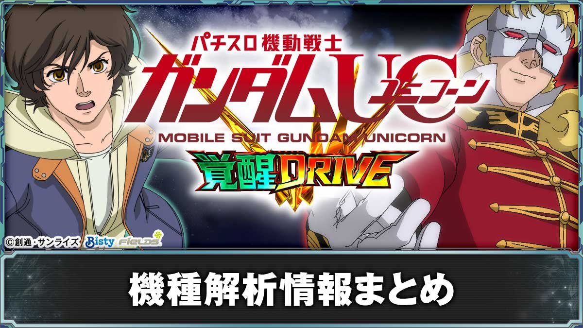 Ｌパチスロ 機動戦士ガンダムユニコーン 覚醒DRIVE　機種トップ画像