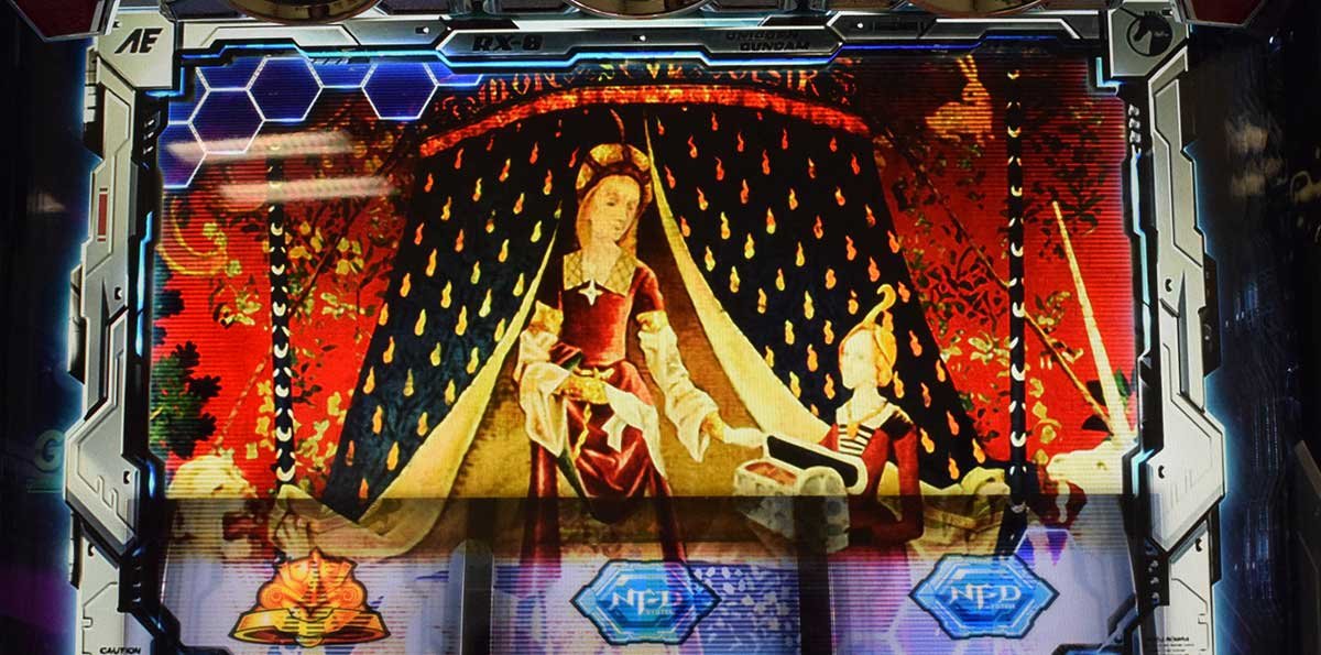 Ｌパチスロ 機動戦士ガンダムユニコーン 覚醒DRIVE　CZ終了画面　貴婦人と一角獣