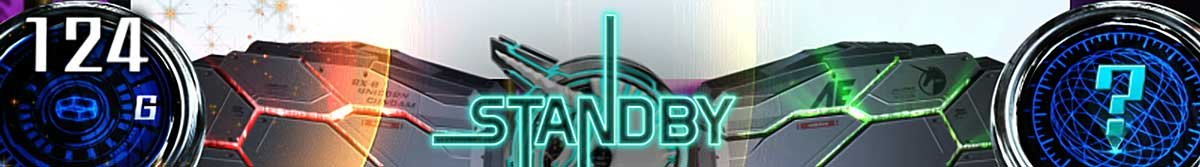Ｌパチスロ 機動戦士ガンダムユニコーン 覚醒DRIVE　スタンバイ状態中　STANDBY表示　レベル1