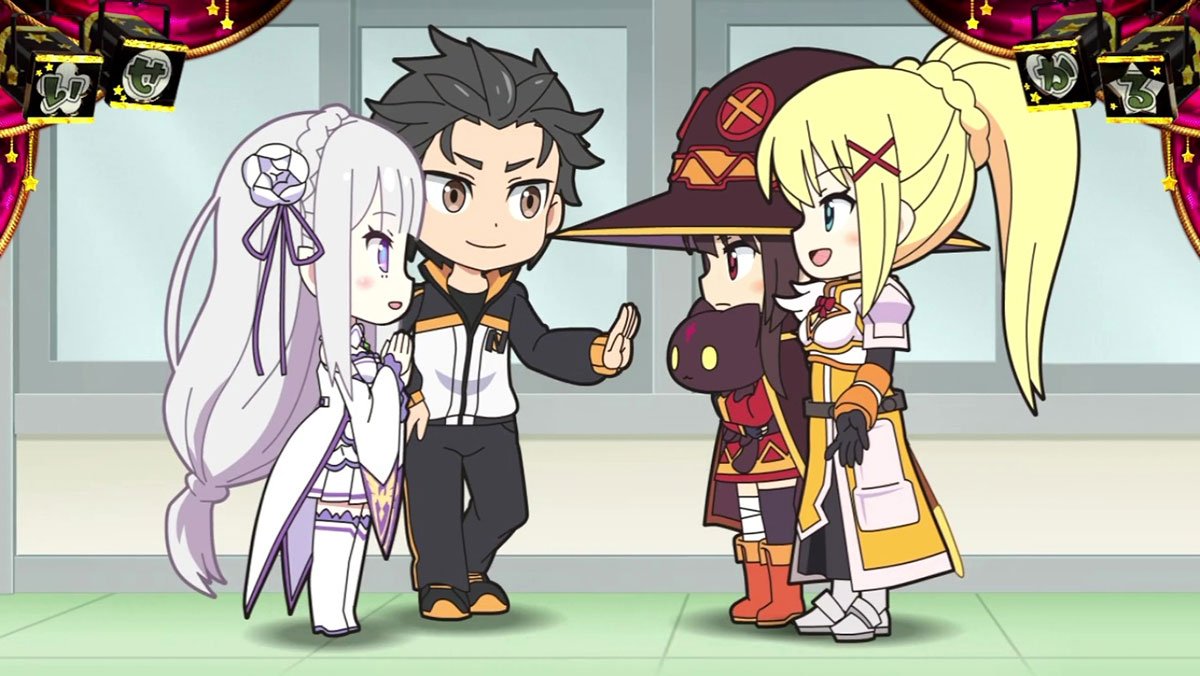 A-SLOT+ 異世界かるてっと BT　通常時　スバル　エミリア　めぐみん　ダクネス