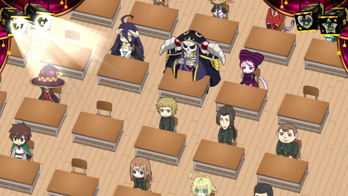 A-SLOT+ 異世界かるてっと BT　通常時　スポットライト　アインズ　めぐみん　スバル　ターニャ　いせかる目