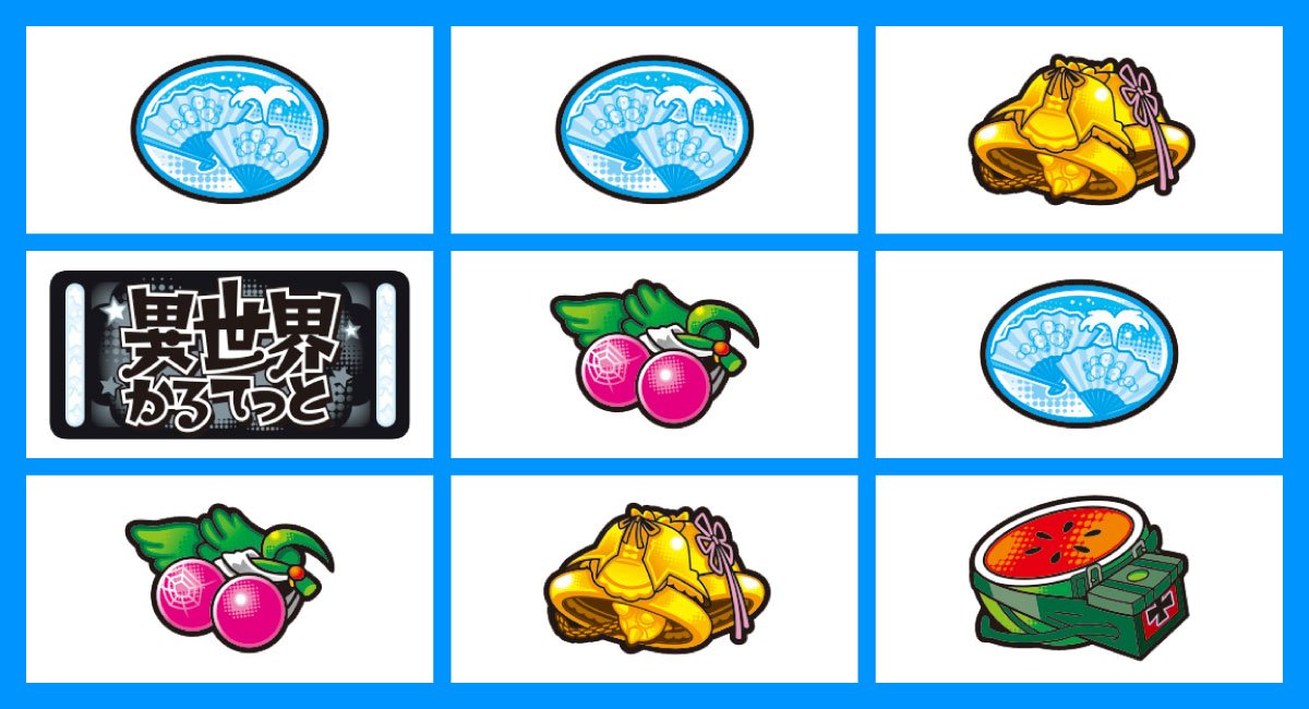 A-SLOT+ 異世界かるてっと BT　上段いせかる目