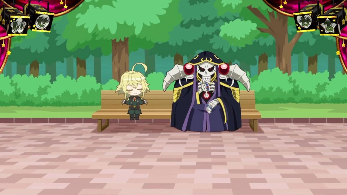 A-SLOT+ 異世界かるてっと BT　通常時　公園　アインズ　ターニャ