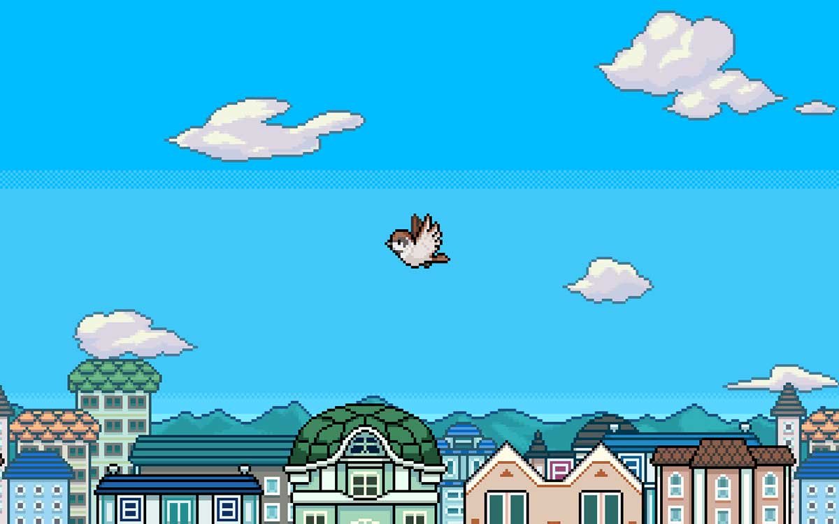 アニマルスロット ドッチ　空通過　スズメ