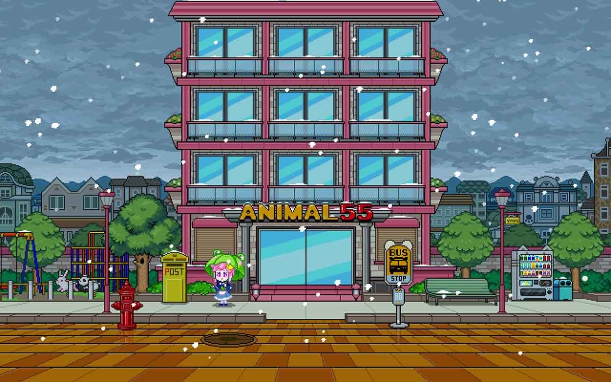 アニマルスロット ドッチ　通常時　天候変化　雪