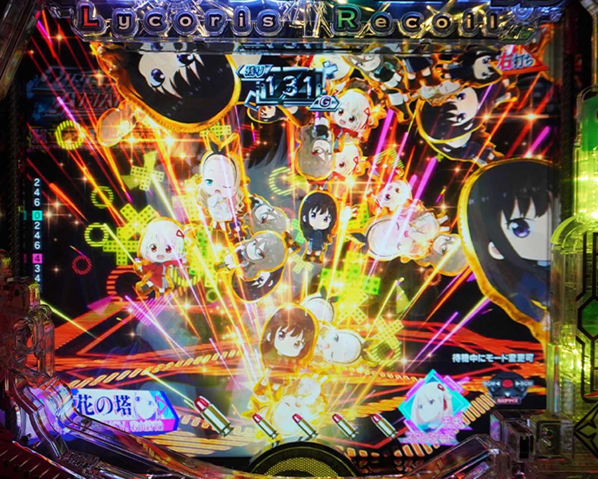 eリコリコ　RUSH・LT中の演出信頼度　ダイレクトアタック中の信頼度　入賞時すぷらっしゅ予告