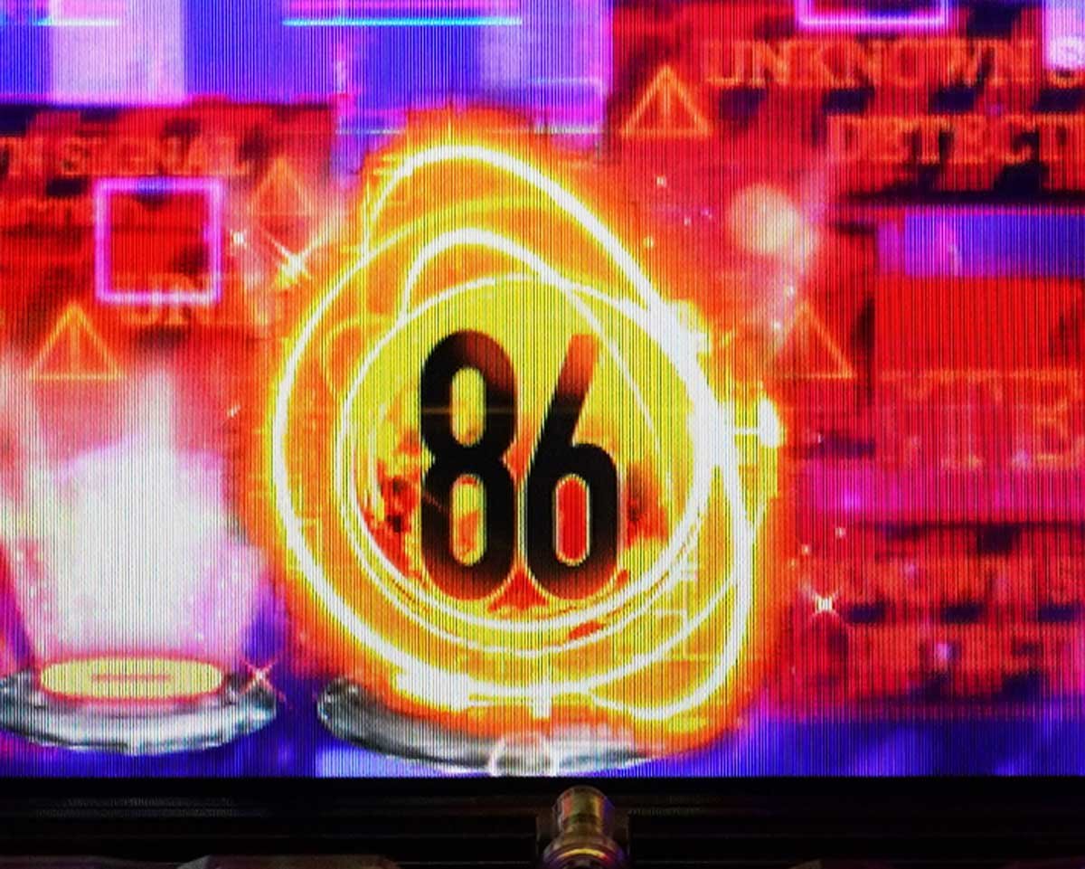 e86-エイティシックス-　通常時演出信頼度　先読み予告　金保留