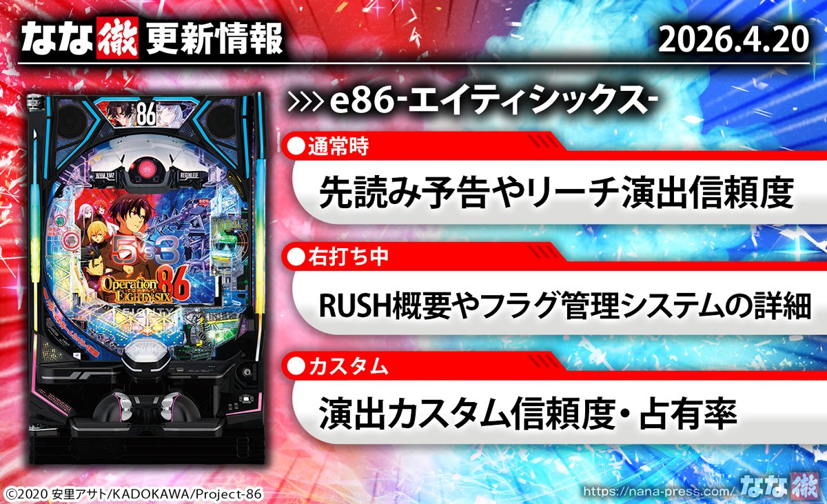 e86-エイティシックス-　更新情報