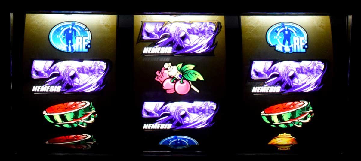 スマスロ バイオハザードRE:3　紫7　ひし形