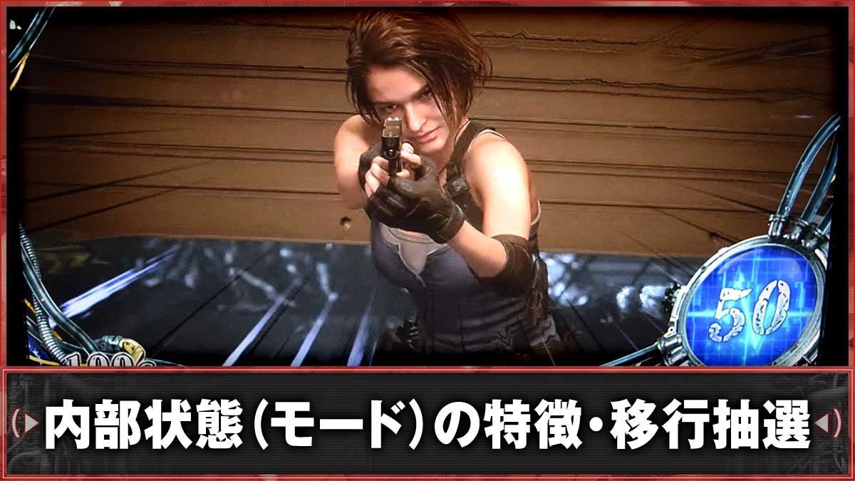 スマスロ バイオハザードRE:3　通常時の内部状態（モード）　TOP画像