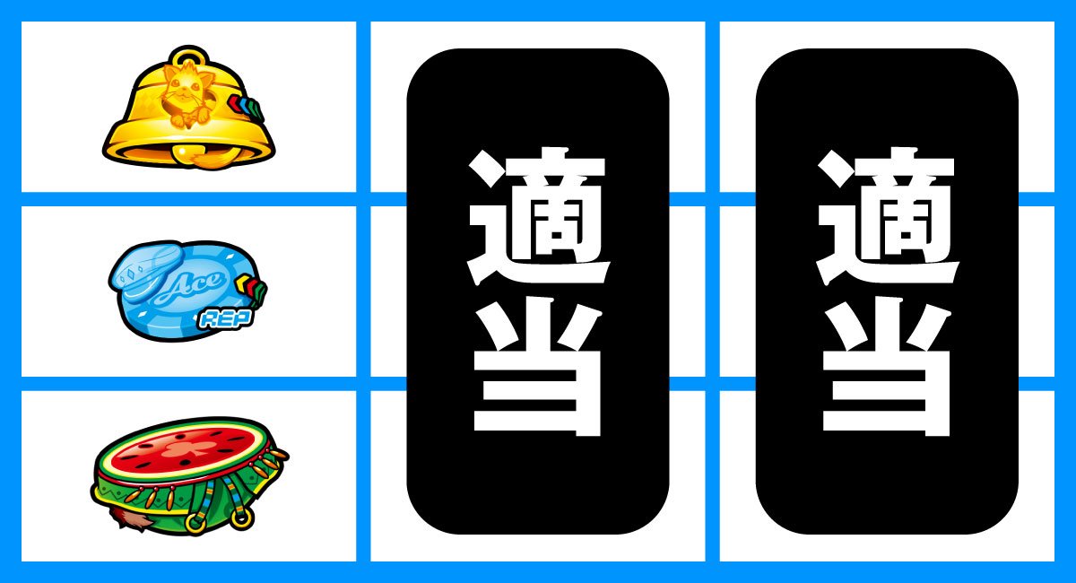 スマスロスーパーリオエース2　順押し赤7狙い　上段ベル停止時