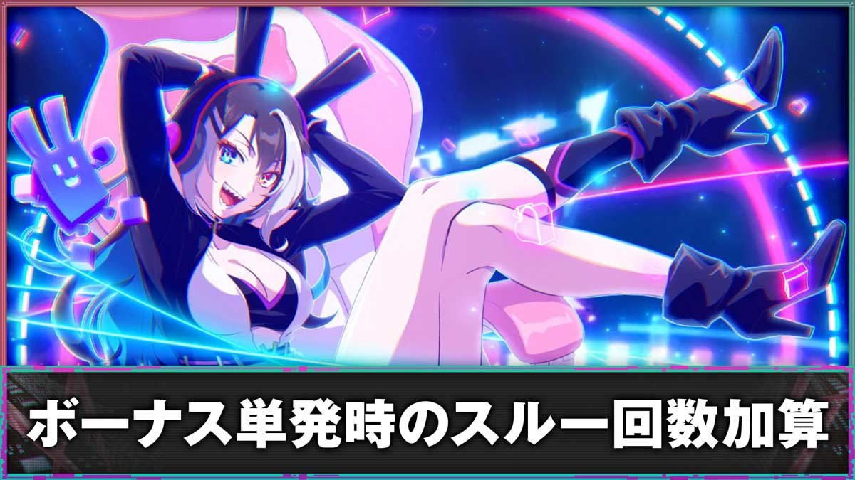 スマスロスーパーリオエース2　BIG終了画面　ボーナス単発時のスルー回数加算