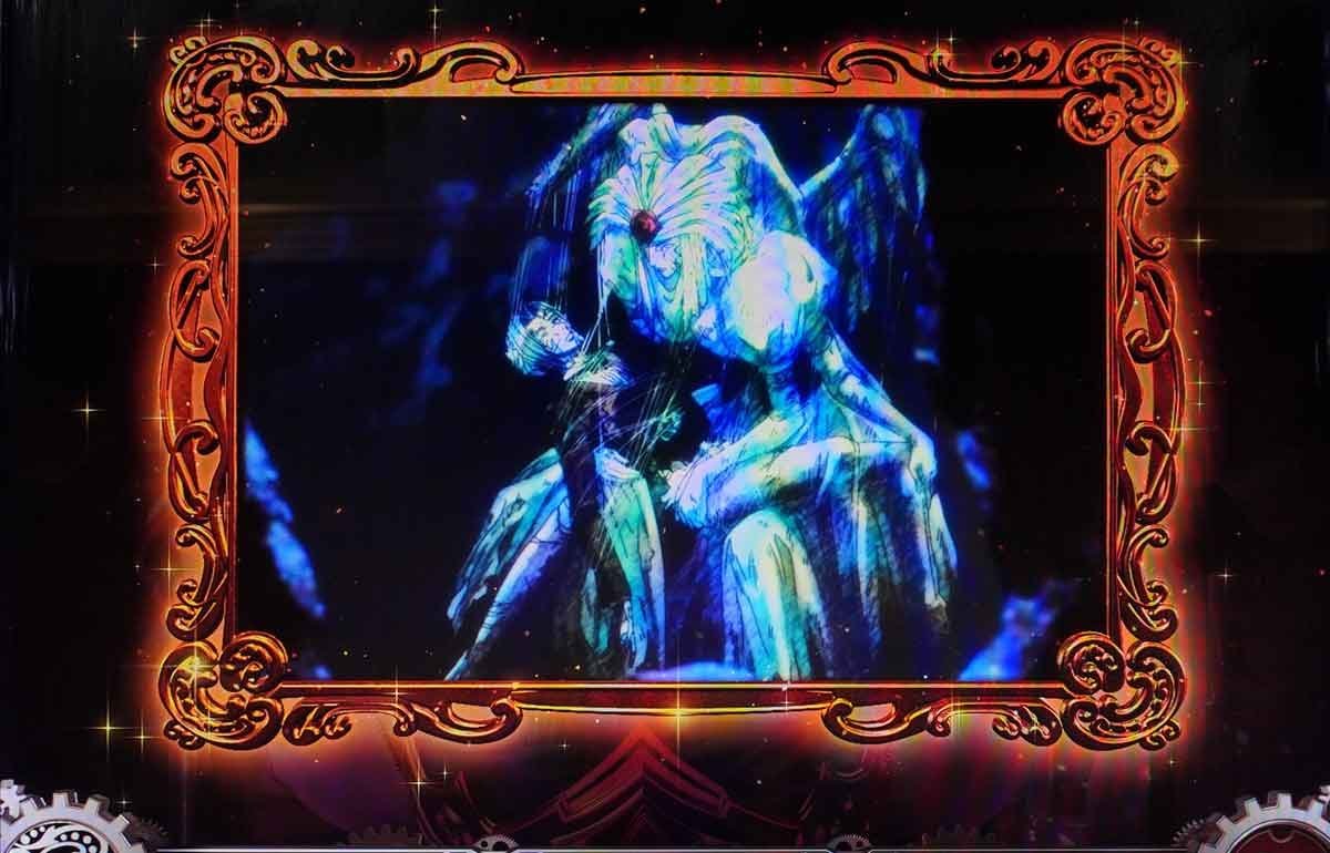Lパチスロ からくりサーカス2　CZ終了画面　モード示唆　ギイ＆オリンピア