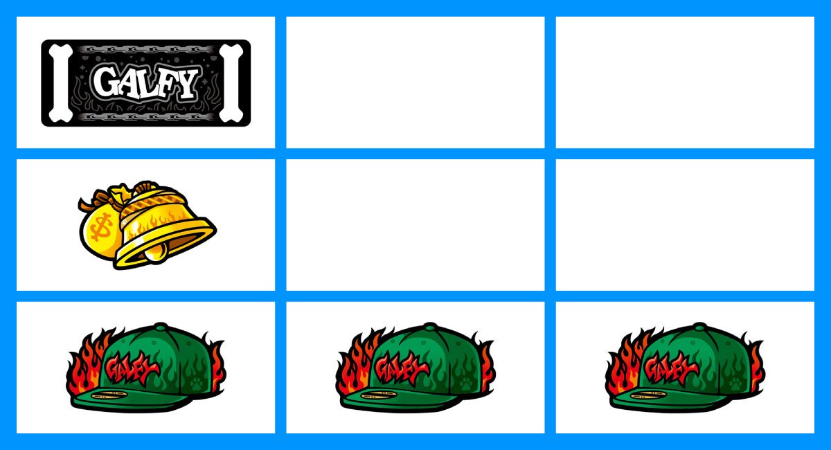 LBスロットGALFY　下段スイカ揃い