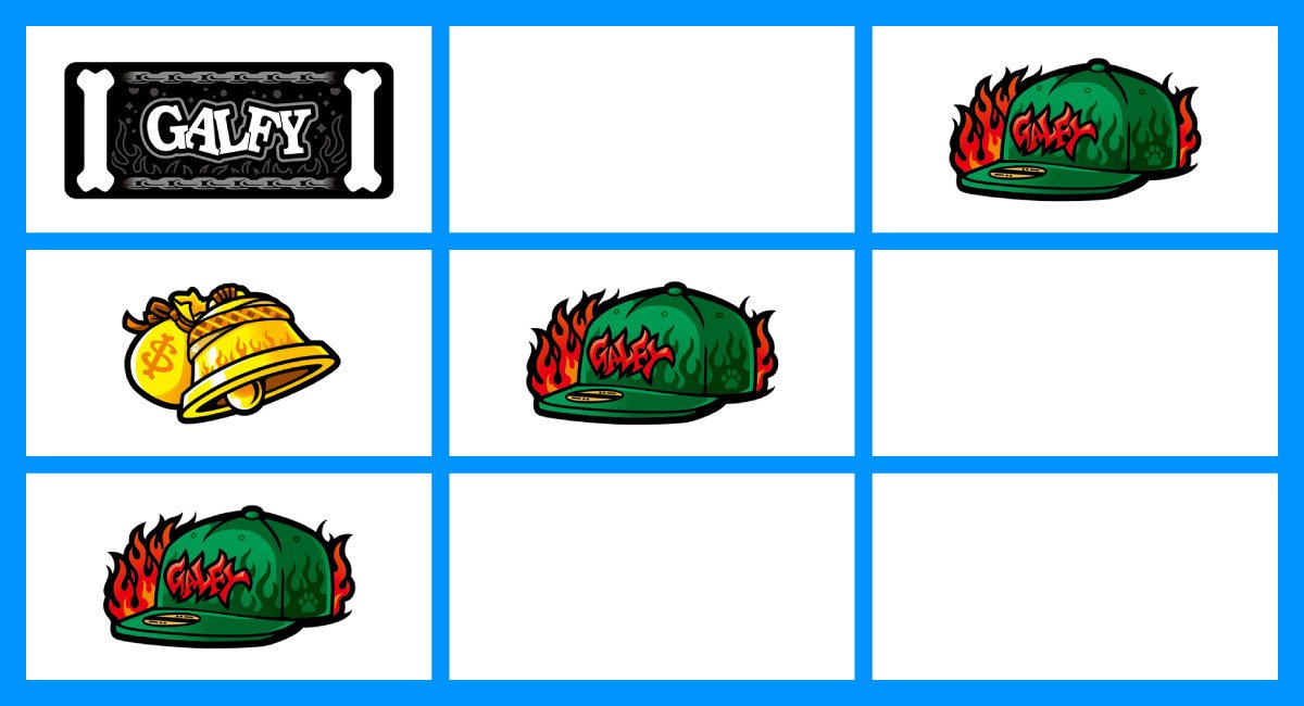 LBスロットGALFY　斜めスイカ揃い