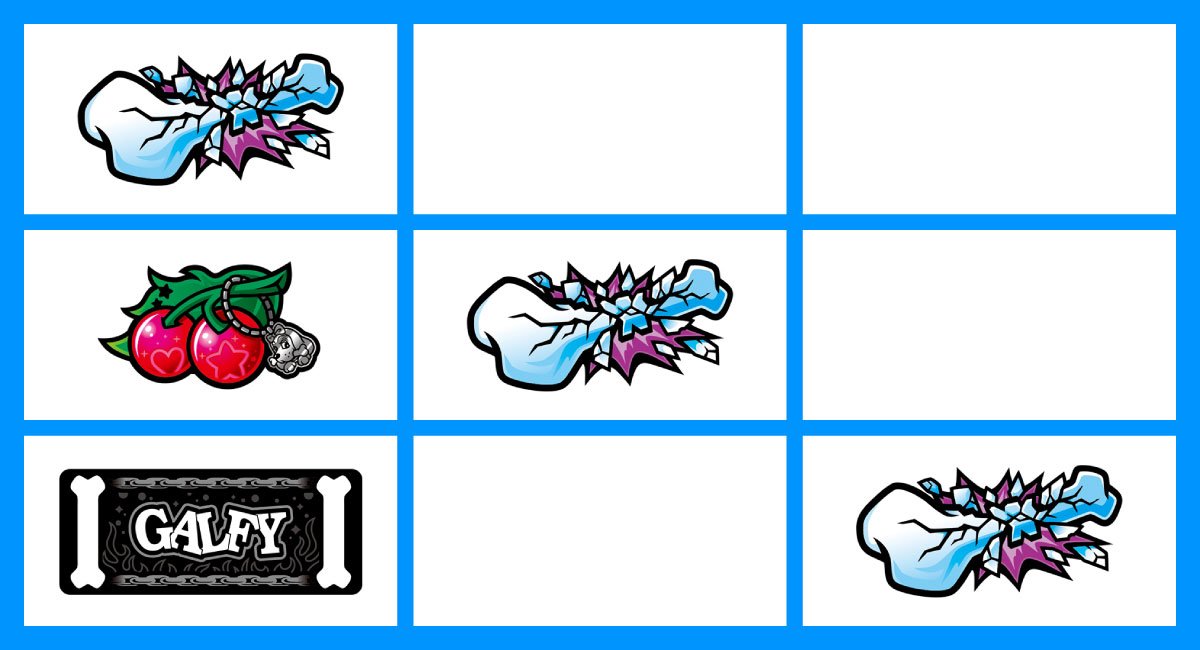 LBスロットGALFY　斜めホネ揃い