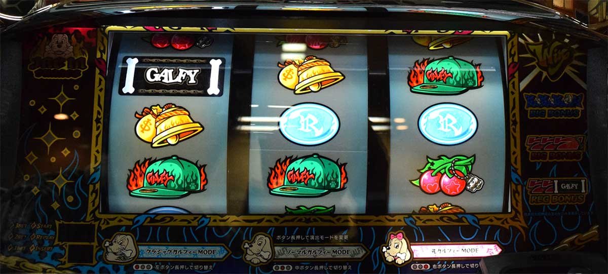 LBスロットGALFY　通常時　筐体　べリリ
