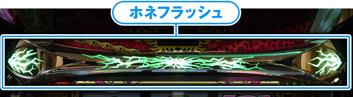LBスロットGALFY　ホネフラッシュ　緑