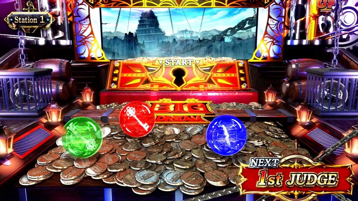 スマスロ ビッグドリーム THE GOLDEN PUSHER　通常時のステージ　荒野