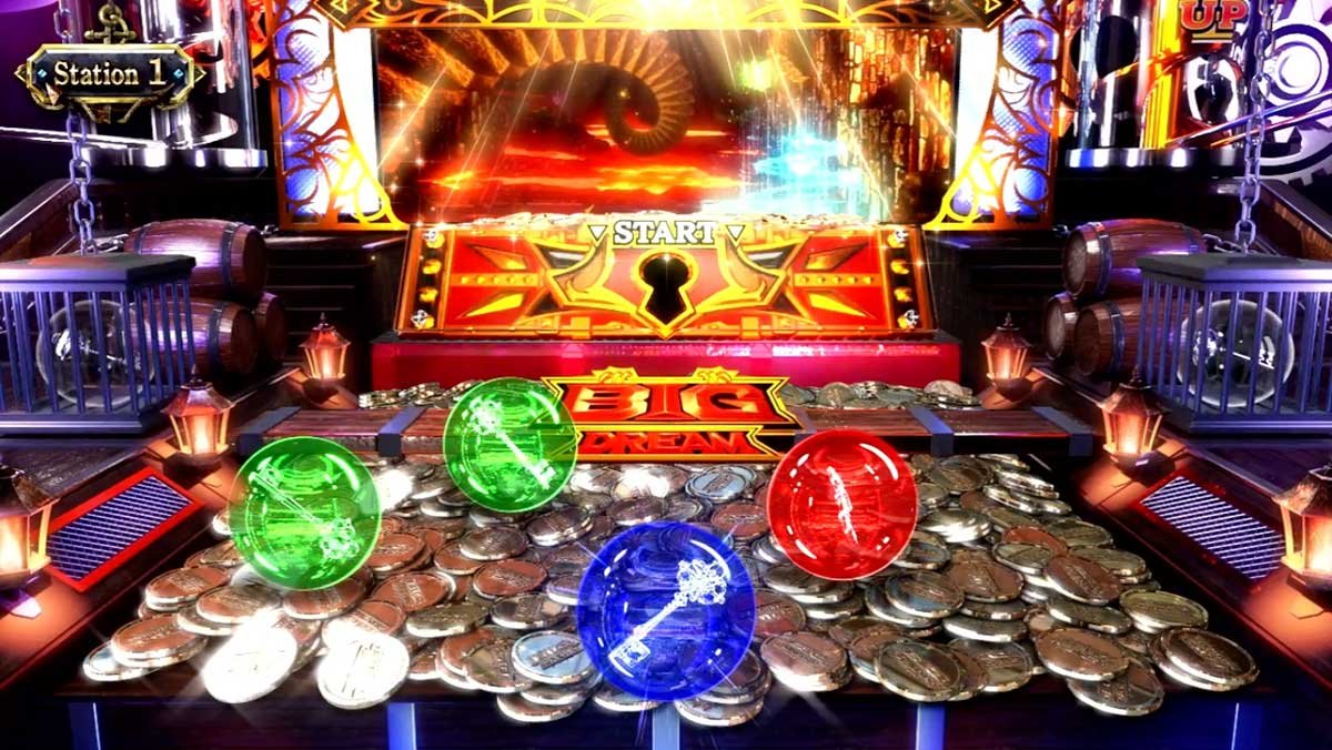 スマスロ ビッグドリーム THE GOLDEN PUSHER　通常時のステージ　マグマ