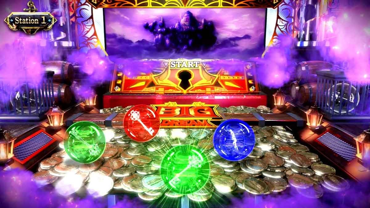 スマスロ ビッグドリーム THE GOLDEN PUSHER　引き戻しステージ　城ステージ