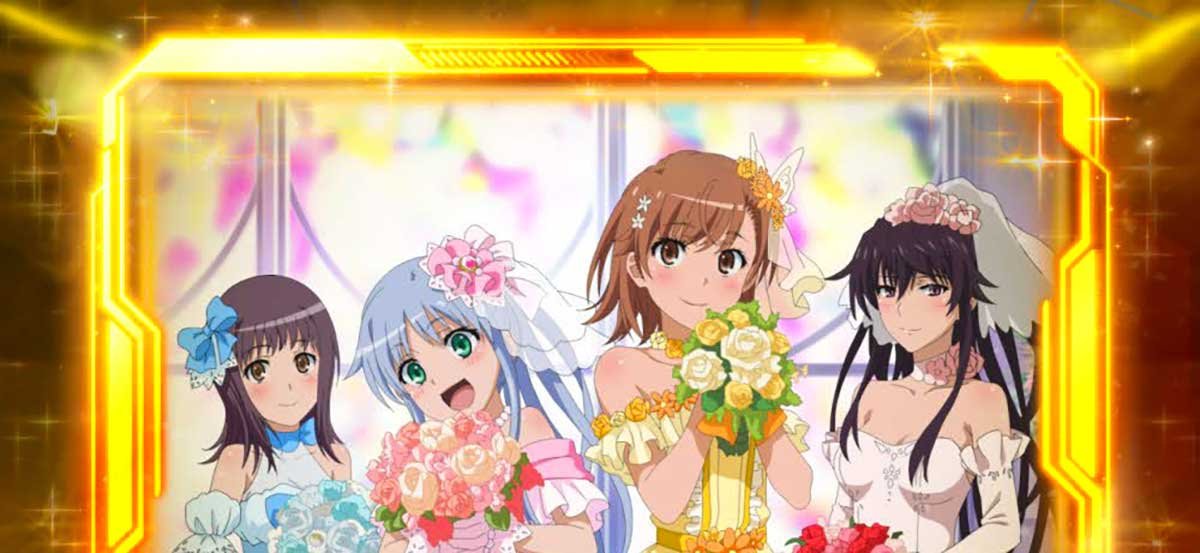 スマスロ とある魔術の禁書目録2　とある数値の加算行為・CZ終了画面　ウェディング