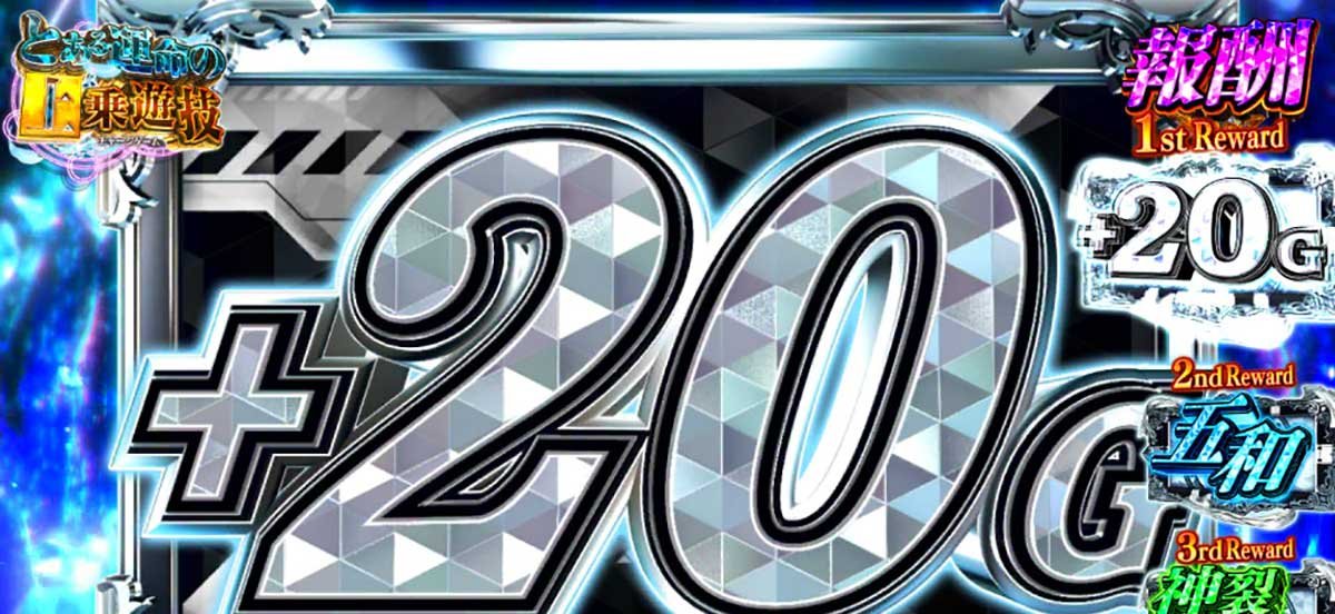 スマスロ とある魔術の禁書目録2　とある運命の上乗遊技　20G上乗せ