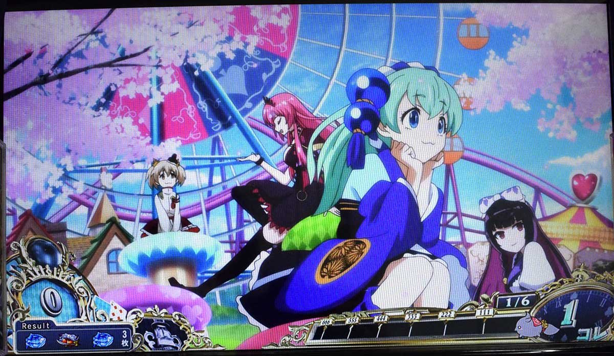 戦国コレクション6　設定変更時　リセット時　家康　信長　光秀　秀吉