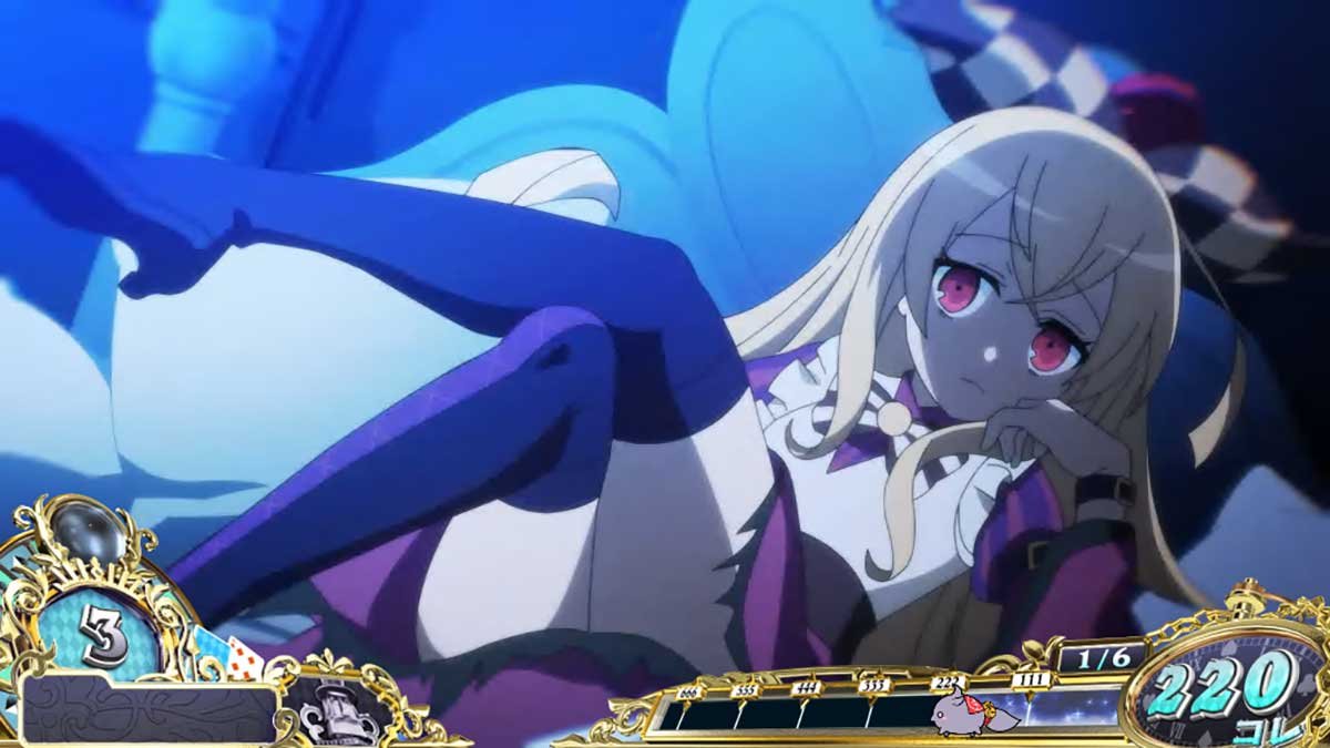 戦国コレクション6　レア小役成立に期待できる演出　闇アリス演出