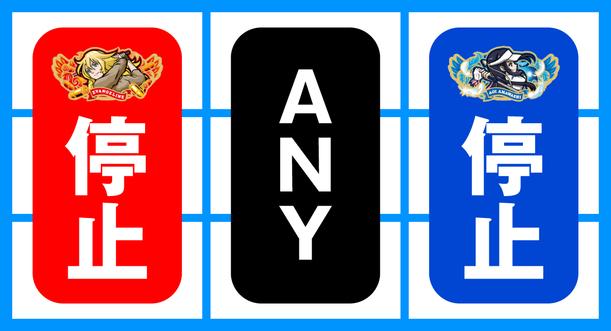 スマスロ BIRDIE WING -Golf Girls' Story-　共闘役　左リールイヴ停止時　右リール葵停止時