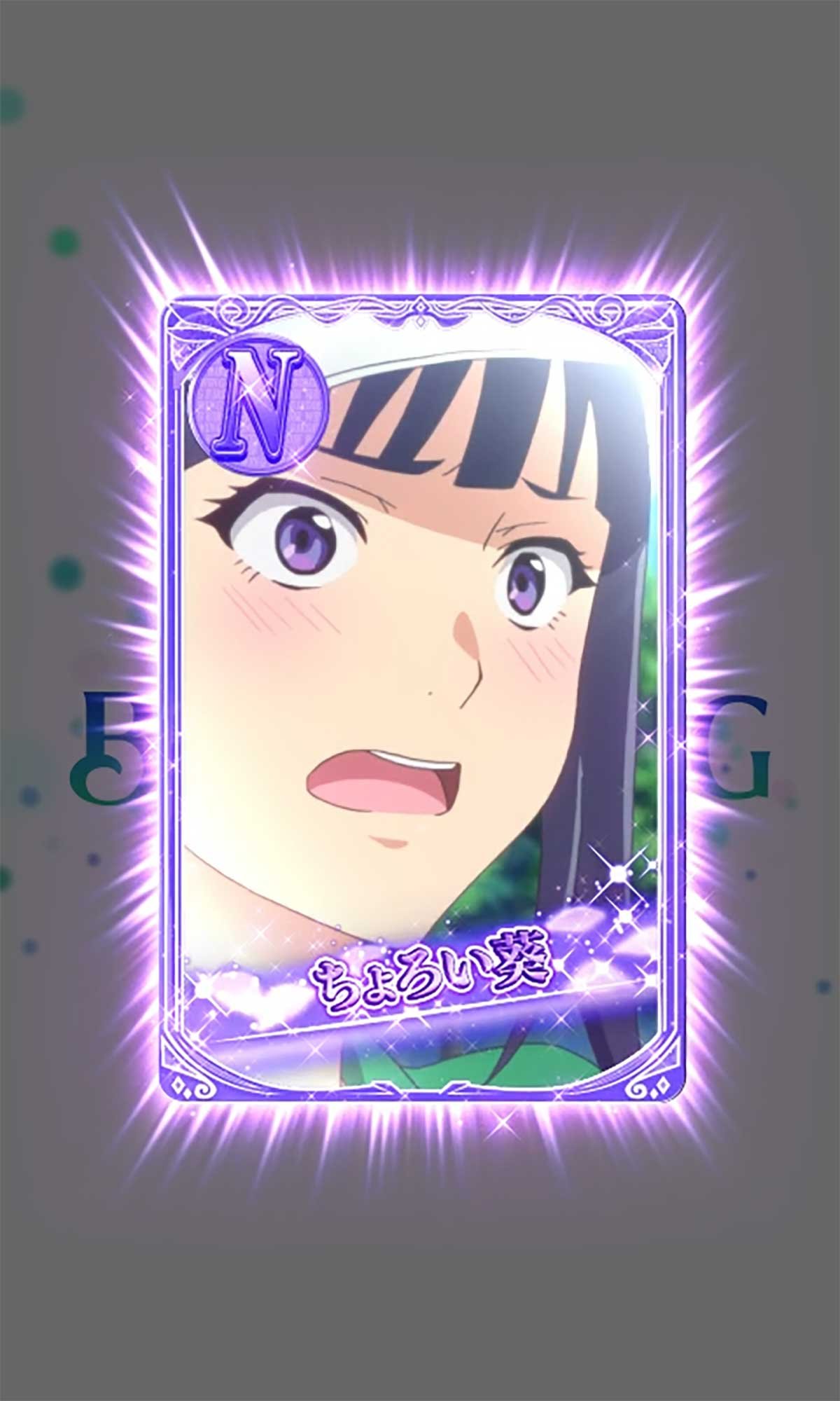 スマスロ BIRDIE WING -Golf Girls' Story-　バーディーボーナス終了画面　サブ液晶　N（紫）