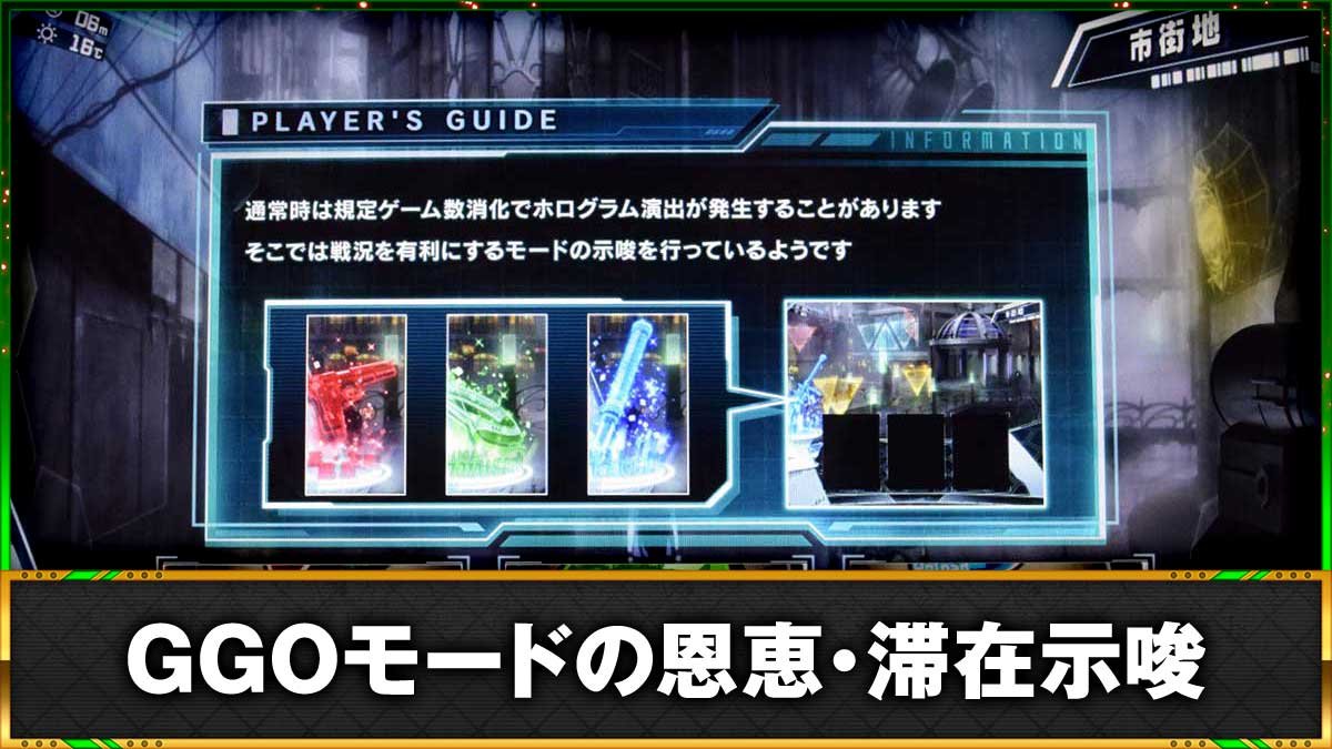 スロット ソードアート・オンラインⅡ　GGOモードの詳細・アイテムによる示唆　TOP画像