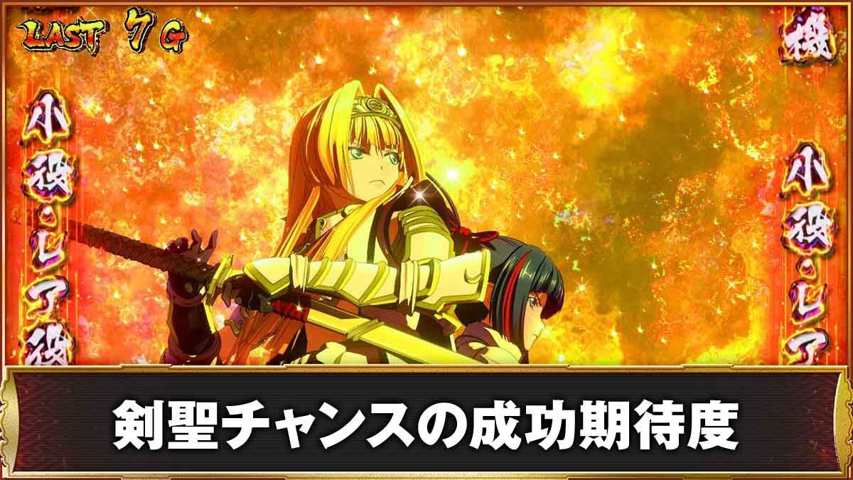 L戦国乙女5 業火を穿つ宿焔の双刃　剣聖チャンスの成功期待度