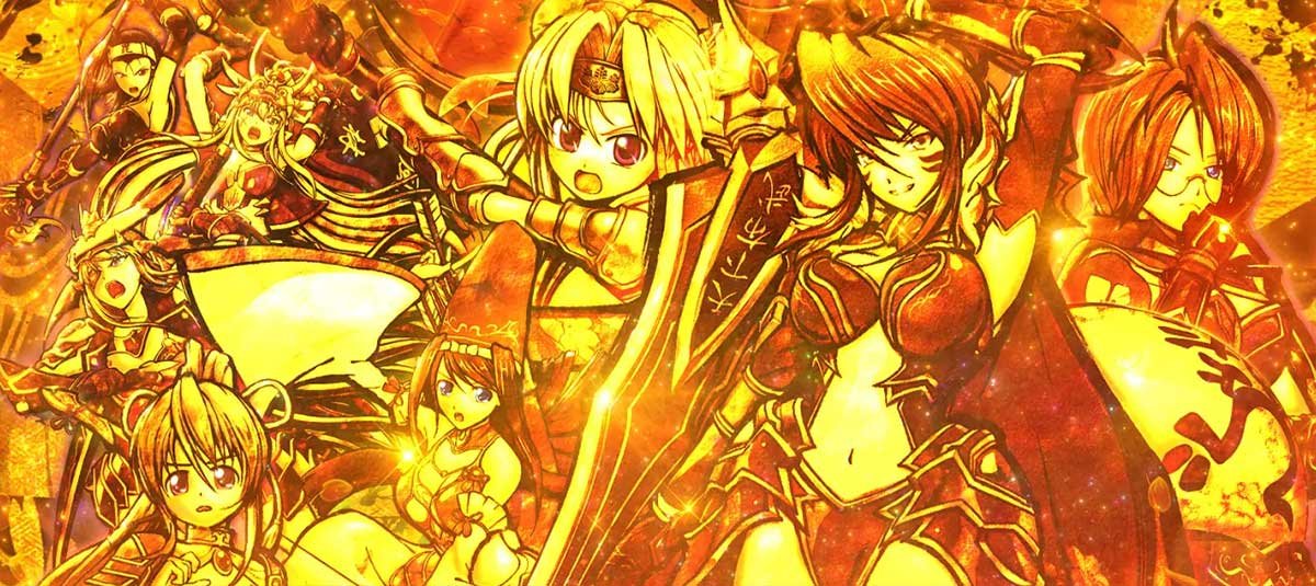 L戦国乙女5 業火を穿つ宿焔の双刃　アイキャッチ　乙女集合（金）