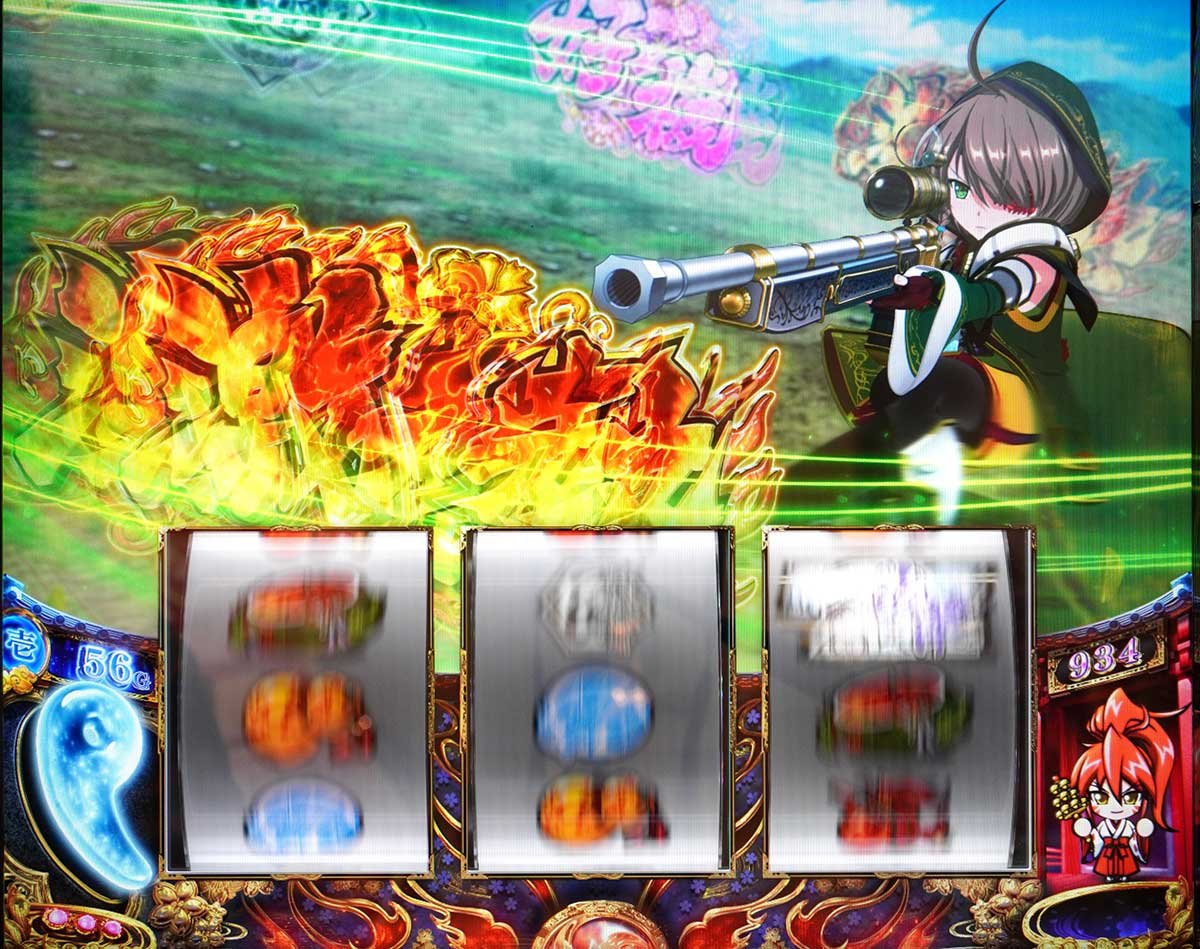 L戦国乙女5 業火を穿つ宿焔の双刃　通常時　カンスケ　1周期目　56G