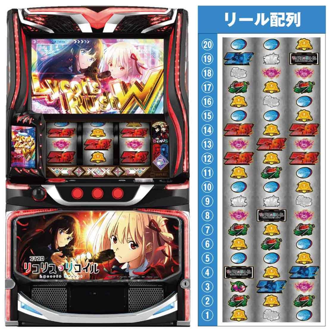 スマスロ リコリス・リコイル　機種TOP　リール　筐体