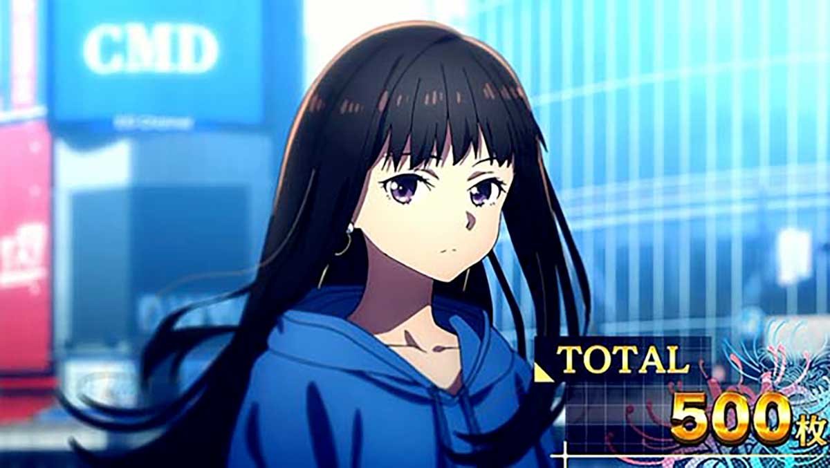 スマスロ リコリス・リコイル　AT終了画面　たきな私服